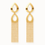 ✨ 18K Gold Plated Teardrop Tassel Drop Earrings Silver 925 — Made in Italy ✨