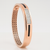 Rose Gold Black Enamel Sterling Silver Bracelet | Men’s Collection