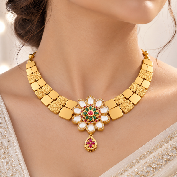 ✨ Heritage Floral Statement Necklace — 925 Sterling Silver